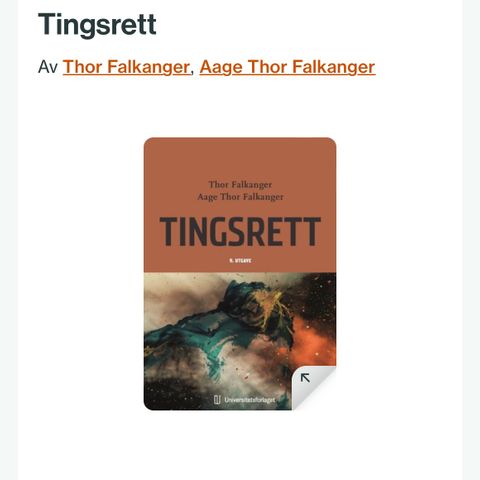 Tingsrett