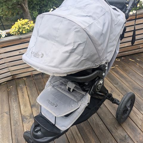 Baby jogger city elite vogn, grå