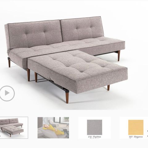 Sovesofa - Innovation Splitback Chrome