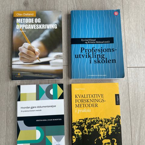 Fagbøker pedagogikk og oppgaveskriving