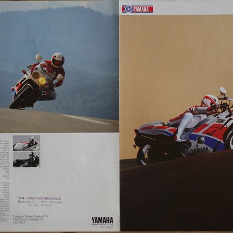 Yamaha  FZR 600  1989 brosjyre