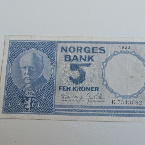 5 krone 1963 (K-serie)