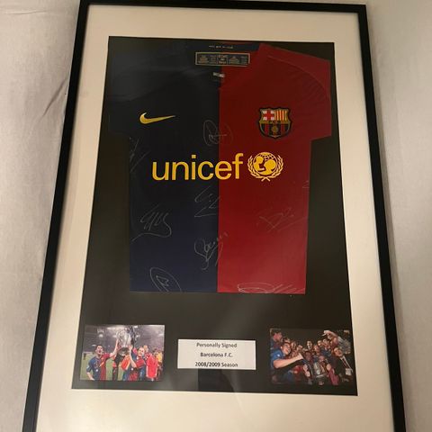 FC Barcelona 2008/2009 signert hjemmedrakt