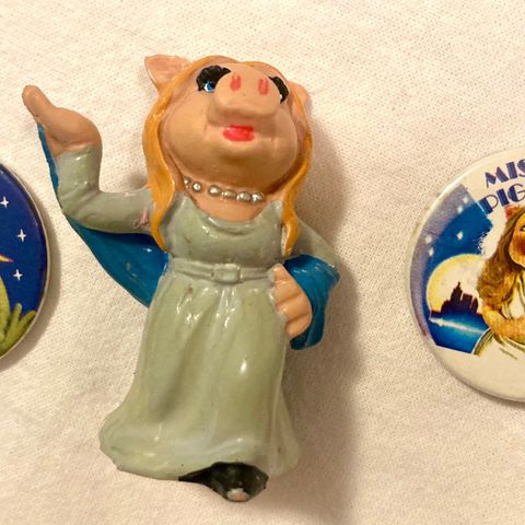 Vintage  Miss Piggy MUPPETS Miss Piggy Schleich Figure Vest Tyskland Ref 14794