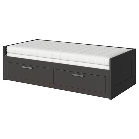 BRIMNES IKEA 80 / 160 x 200 seng med 2 skuffer og 2 madrasser