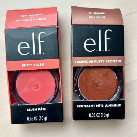 ELF Cosmetics Putty Blush og Luminous Putty Bronzer