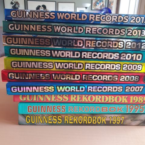 10 Guinness Word records bøker 89-2015