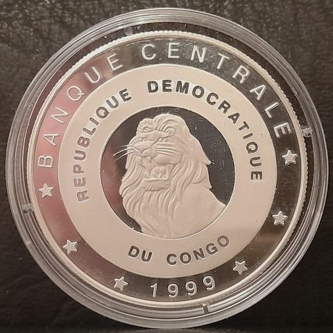 Republic of Congo 1999 Silver Proof 1000 Francs Coin ~ 2000 Sydney Olympic Games