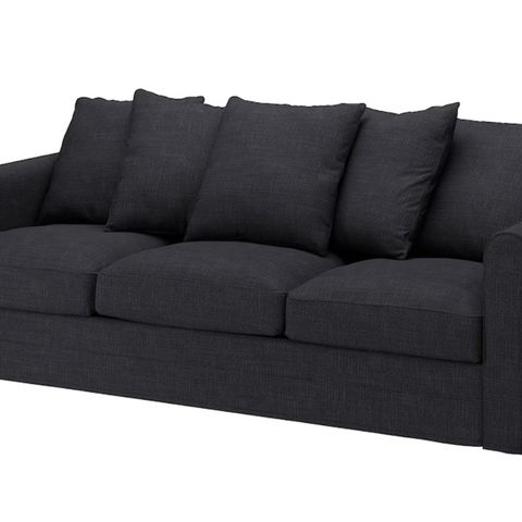 3-seters sofa og fotskammel