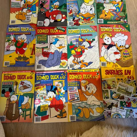 Diverse Donald Duck & Co blader fra 1992