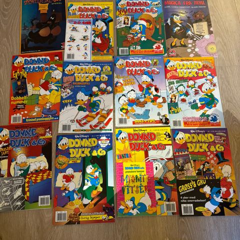 Diverse Donald Duck & Co blader fra 1996 & 2001