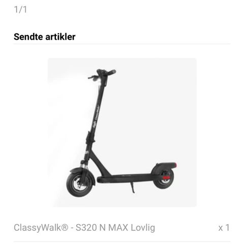 Selger en helt ny ubrukt ClassyWalk S320 N MAX Lovlig