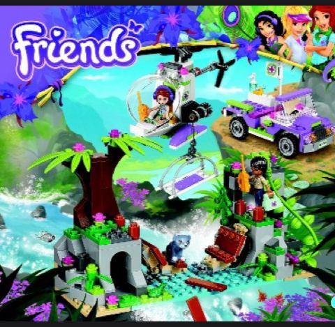 Lego friends redning ved jungelbroen 41036