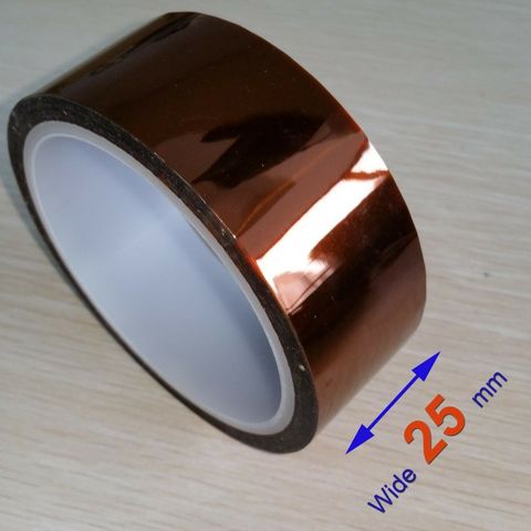 Kapton tape 25mm bred 30 meter