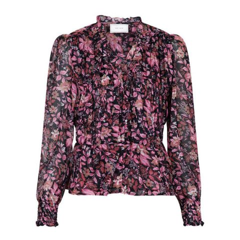 Neo Noir blomsterbluse, str 38