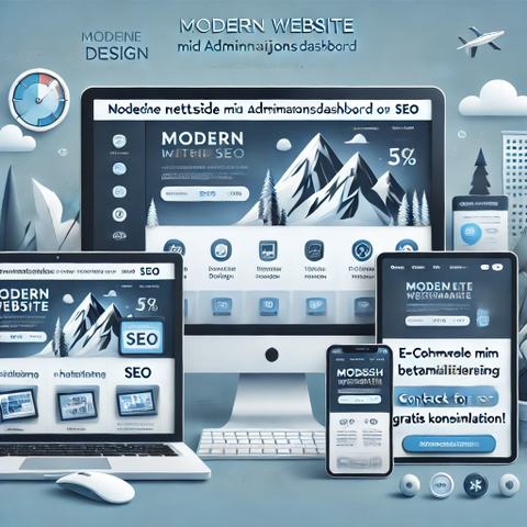 Modern Website with Admin Dashboard and SEO