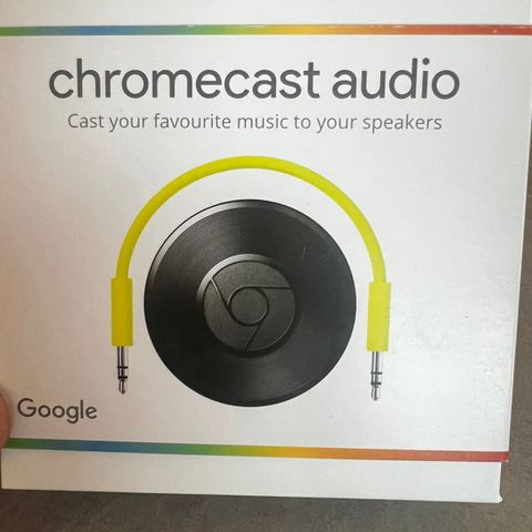 Chromecast audio helt ny i eske