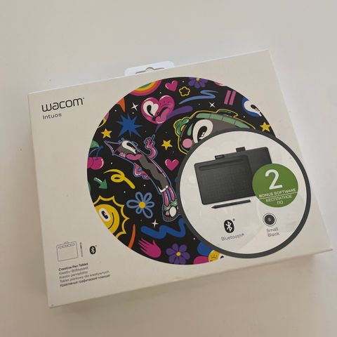 Wacom Intuos S Bluetooth tegneplate (sort)