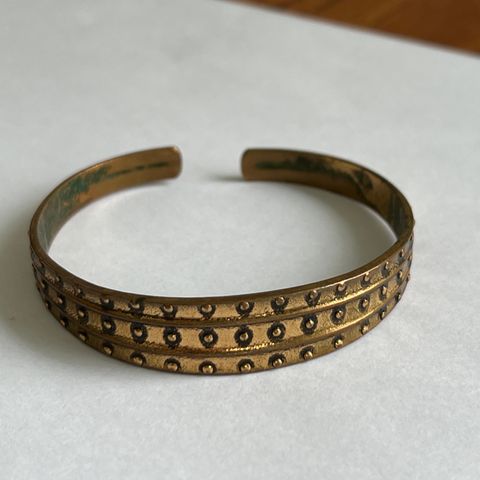 vintage retro finsk armbånd armring i bronse  Kalevala Koru