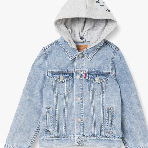 LEVIS hooded trucker jacket decade bloom - barn / junior fra 10 til 14 år 💙