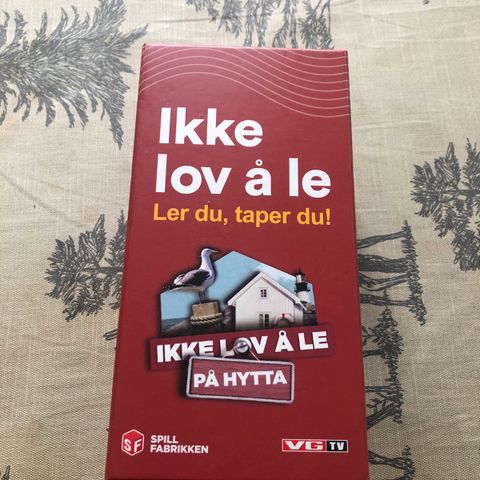 Kryptert og ikke lov å le på hytten spill…150 pr stk