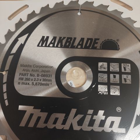 Sirkelsag blad Makita