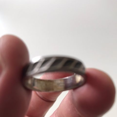 En Sølv Ring Størrelse 61