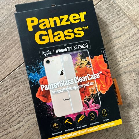 PanzerGlass ClearCase deksel til iPhone 7/8/SE