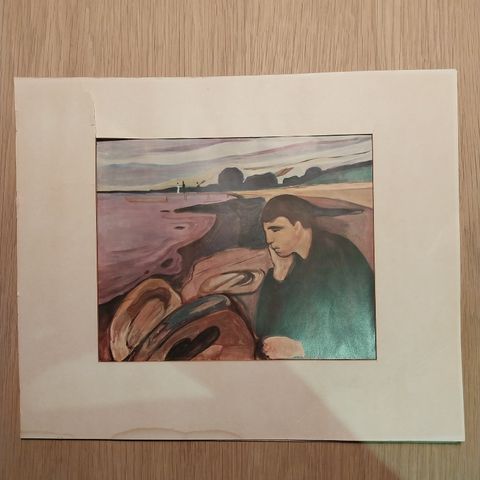 Gammelt edward munch print