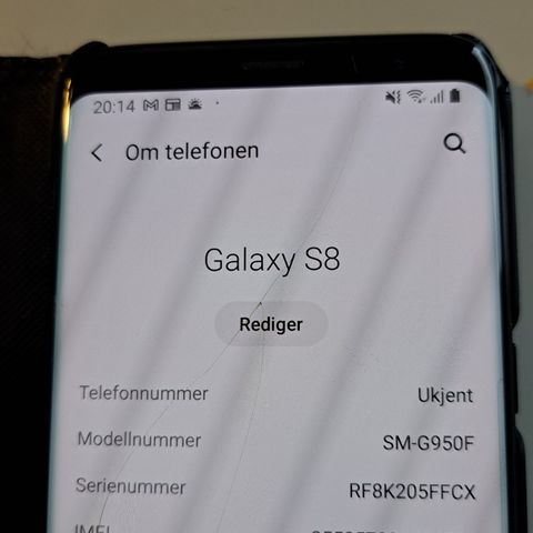 Samsung S8 m/64+32gb minne