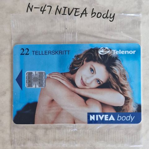 Telekort: N-47 NIVEA body (ubrukt)