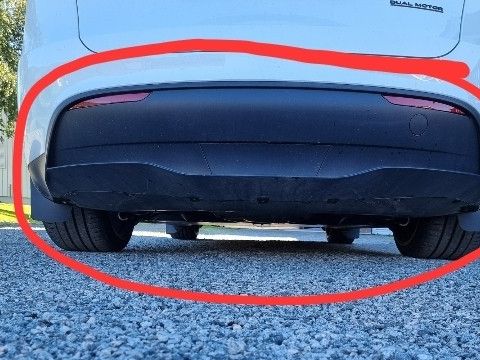 Original rear diffuser Tesla Model Y