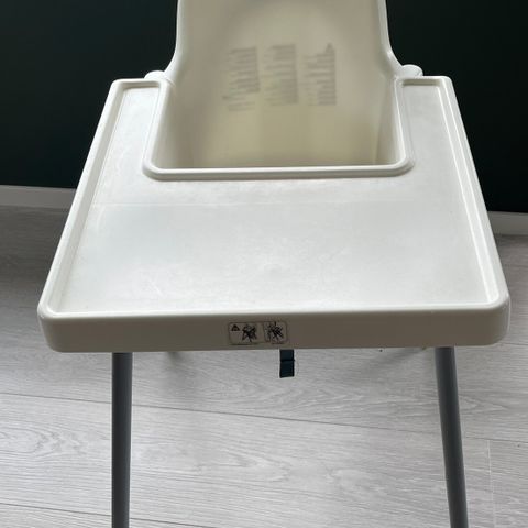 Ikea babystol med spisebrett