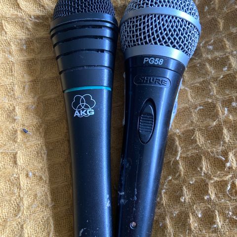 Mikrofoner Shure pg 59 og AKGd3700