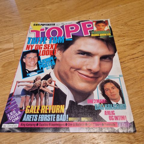 TOPP 1989, Vazelina Bilopphøggers,  Madonna, KISS, TNT,