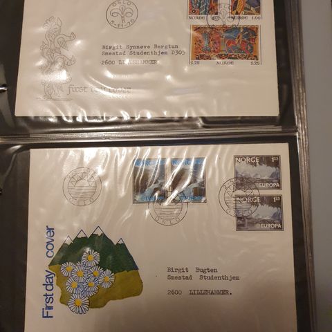 Frimerker FDC norge 70-80 tallet