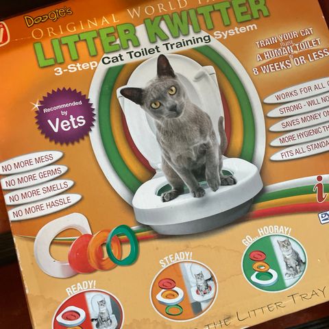 LITTER KWITTER- lær katten å bruke vannklosett