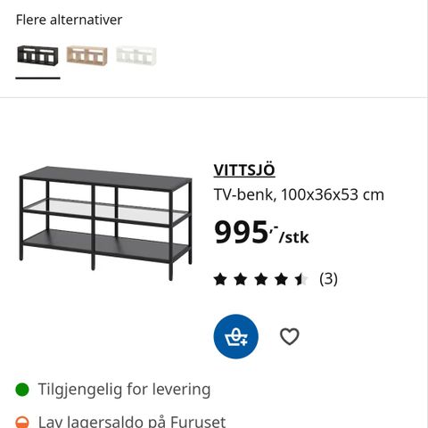 Tv bord fra IKEA