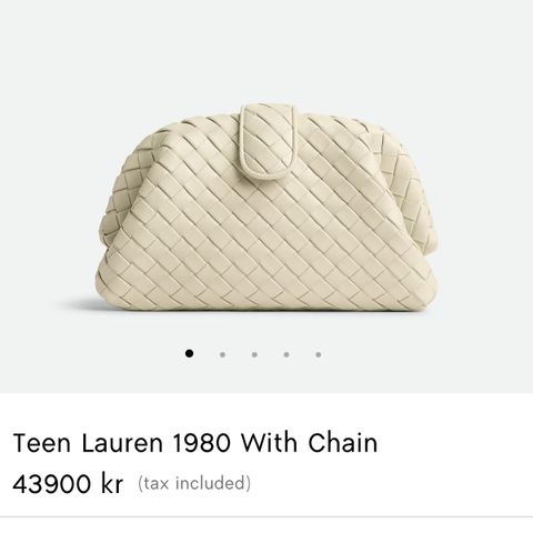 Siste sjangs før den går i retur - Bottega Veneta Teen Lauren 1980 With Chain