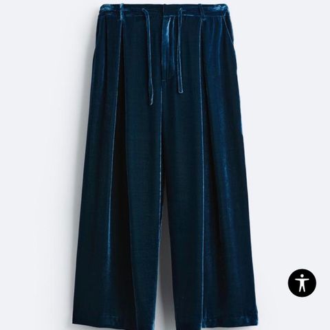 Zara Trafaluc culotte velour bukse str L