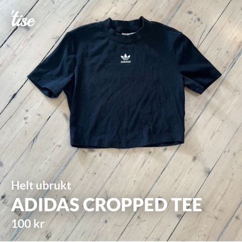 Adidas - cropped tee - helt ubrukt