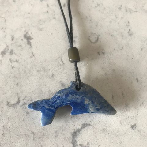 Sodalite Dolphin Pendant