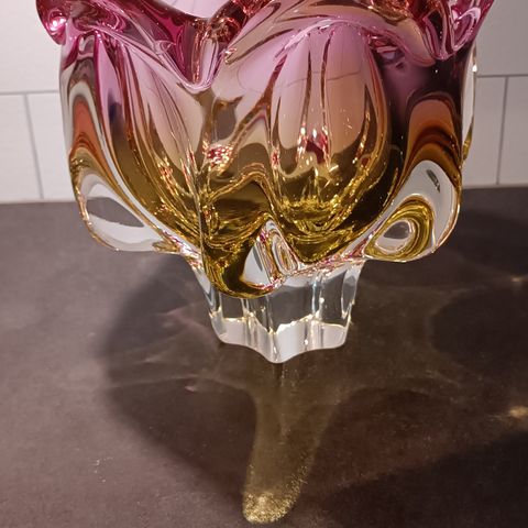 Krystall blomster krukke/vase