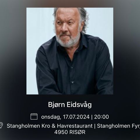 Bjørn Eidsvåg Stangholmen 17.07