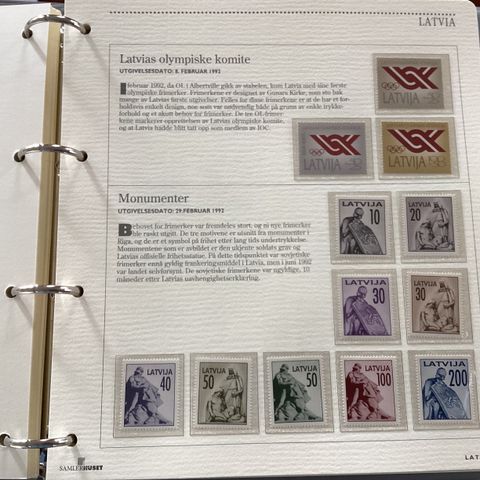 Selges frimerker og albumer med frimerker