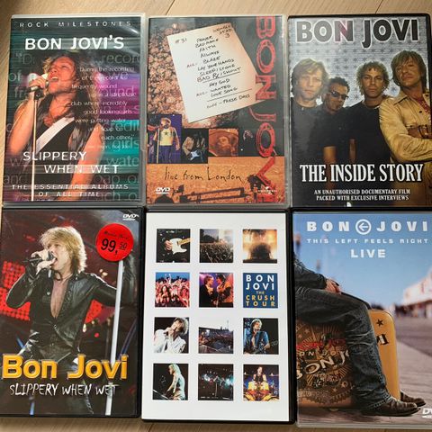 Bon Jovi musikk DVD plater