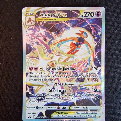 Pokemon kort - Deoxys VSTAR GG46/GG70 fra Crown Zenith