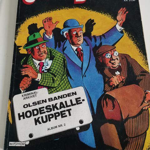 Olsenbanden  tegneserie, hodeskallekuppet 1984