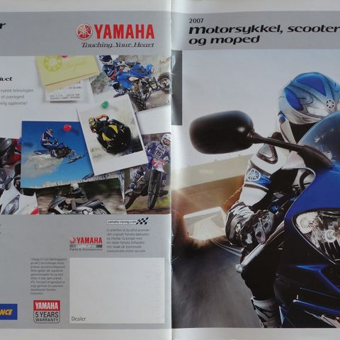 Yamaha  MC, Scooter og Moped katalog 2007