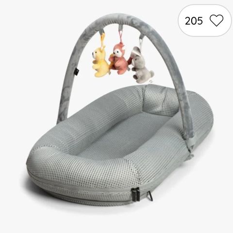 Babynest i grå mesh fra Yngri